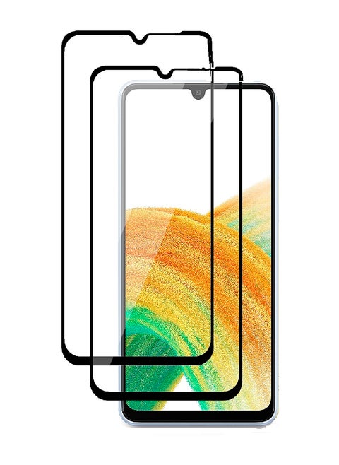 2 Pieces Tempered Glass Screen Protector 5D Designed For Samsung Galaxy A13 5G Full Glue Edge to Edge Full Screen Coverage And Bubble Free