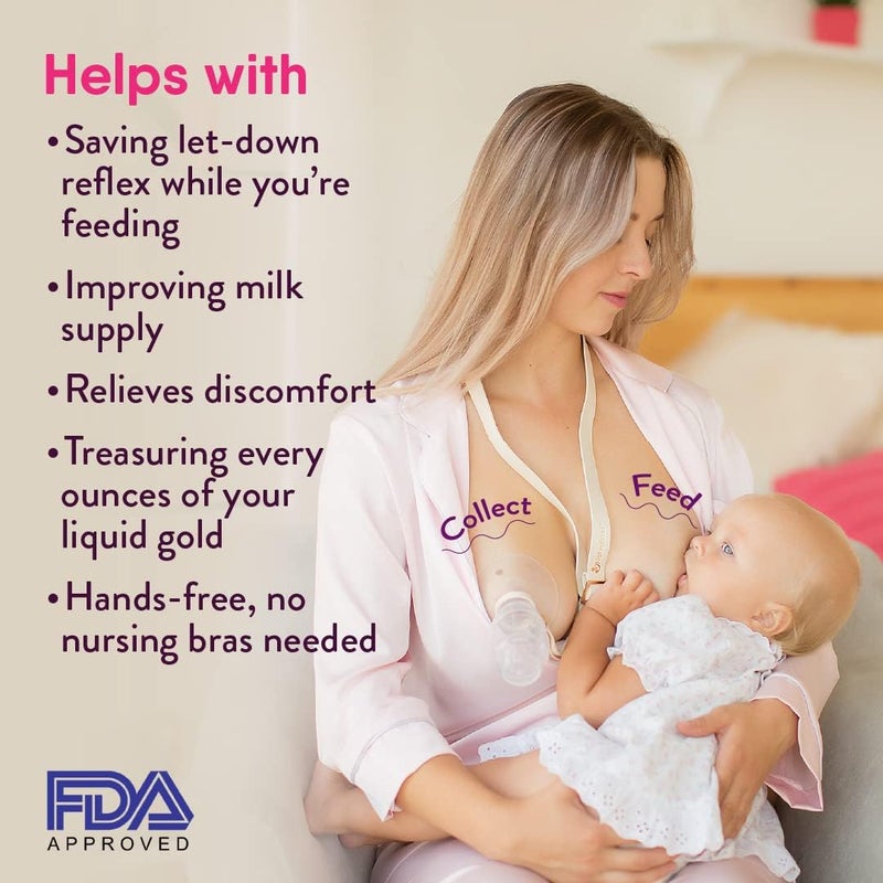 NatureBond Silicone Breast Pump with lid, Stopper, Strap, Pouch. Breastfeeding Essential Premium All in 1 Set. 3.4oz 100ml (Premium All-in-ONE) - Image 5