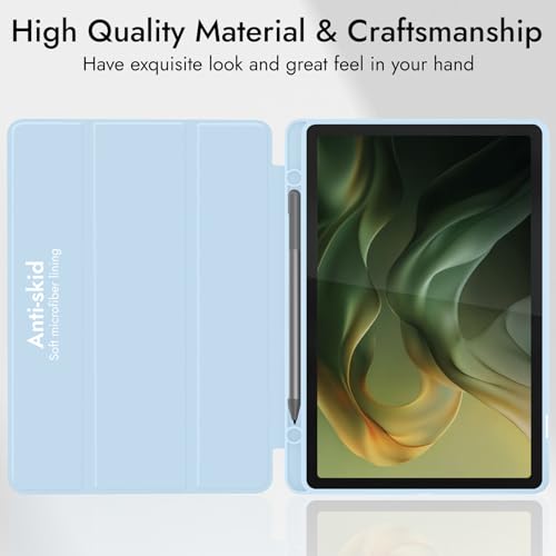 Robustrion Case Cover for Moto Pad 60 Neo Cover 11" with [Pencil Holder], Trifold Flip Cover Case for Moto Pad 60 Neo Cover 11" - Light Blue - Image 5