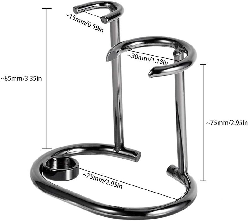 Grandslam Shaving Razor and Brush Stand Universal Holder for Safety Razor and Straight Razor Storage Shave Brush Holder - Image 2
