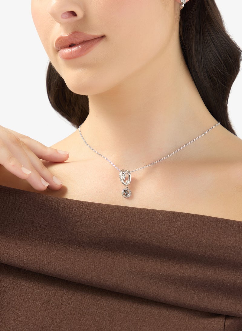 GUESS Tiny Pearly Logo Necklace - Image 5