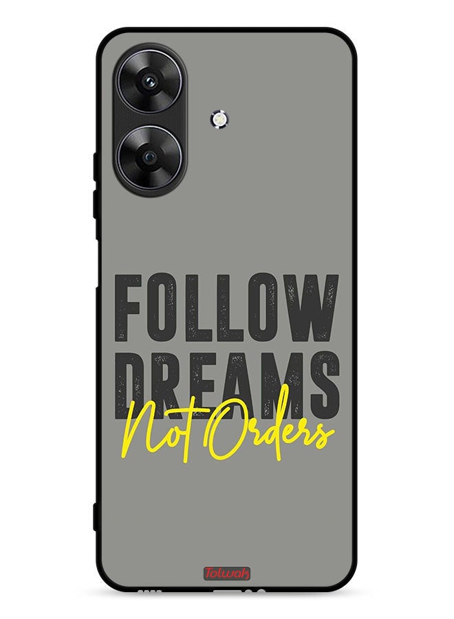 Tolwak Realme Note 60 4G Protective Case Cover Follow Dreams Not Orders - Image 1