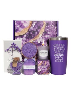 ARNOTEC Spa Gift Set for Women, 7 PCS Bath Gift Set with Gift Box, Lavender Self Care Spa Gifts, Relaxation Spa Gift Set, Luxury Birthday Spa Gift Set for Mom, Wife, Sister, Best Friendurse Gifts for Women  - Image 2