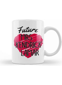 Baskı Dükkanı Print Shop Future Mrs Kendrick Lamar Love Heart Mug Porcelain 