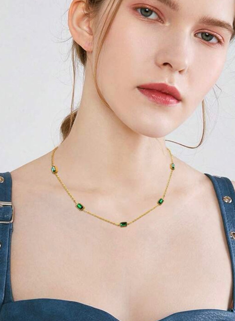 Jewelry For Life Trendy Stainless Steel Gold Plated Necklace For Women - Image 1