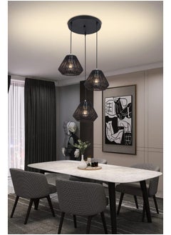 Best Power Classic Handmade Chandelier 7189-3 with E27 Base – Elegant Hanging Ceiling Lamp for Living Room, Dining Room, or Entryway – Vintage Decorative Design (Bulbs Not Included)  - Image 2