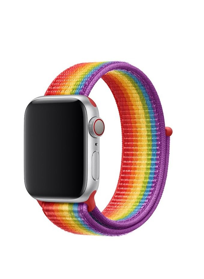 Nylon Sport Band for Apple Watch 45mm 44mm 42mm, Soft Replacement Strap for iWatch Series 7/6/ SE/ 5/4/3/2/1 - Image 1