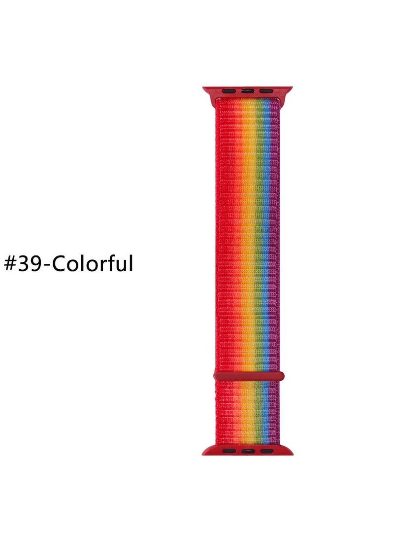 Nylon Sport Band for Apple Watch 45mm 44mm 42mm, Soft Replacement Strap for iWatch Series 7/6/ SE/ 5/4/3/2/1 - Image 2
