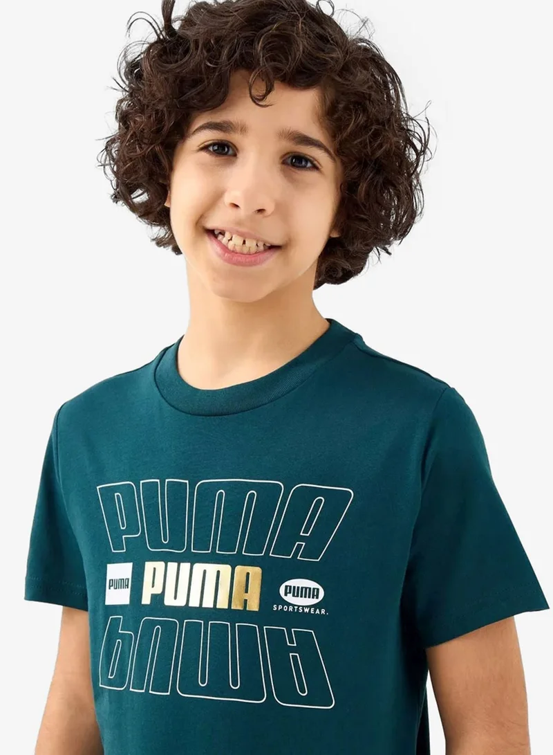 PUMA Youth Essentials Logo Lab Holiday T-Shirt