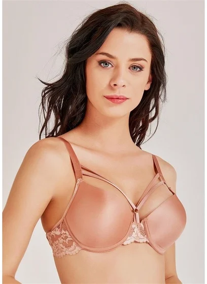 ماجيك فورم 2589 Lace and Threaded Sponge Bra - Tile