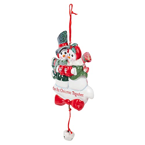 Kurt S. Adler Kurt Adler "Our 1st Christmas Together" Snowcouple Christmas Ornament - Image 5