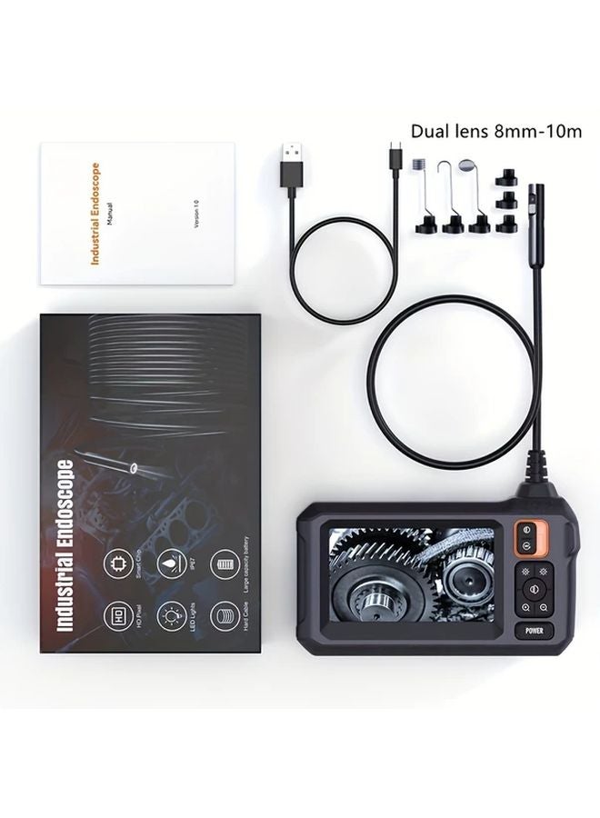 Generic Dual Lens 8mm 4.3 Inch IPS LCD Screen Industrial Endoscope IP67 Waterproof - Image 1