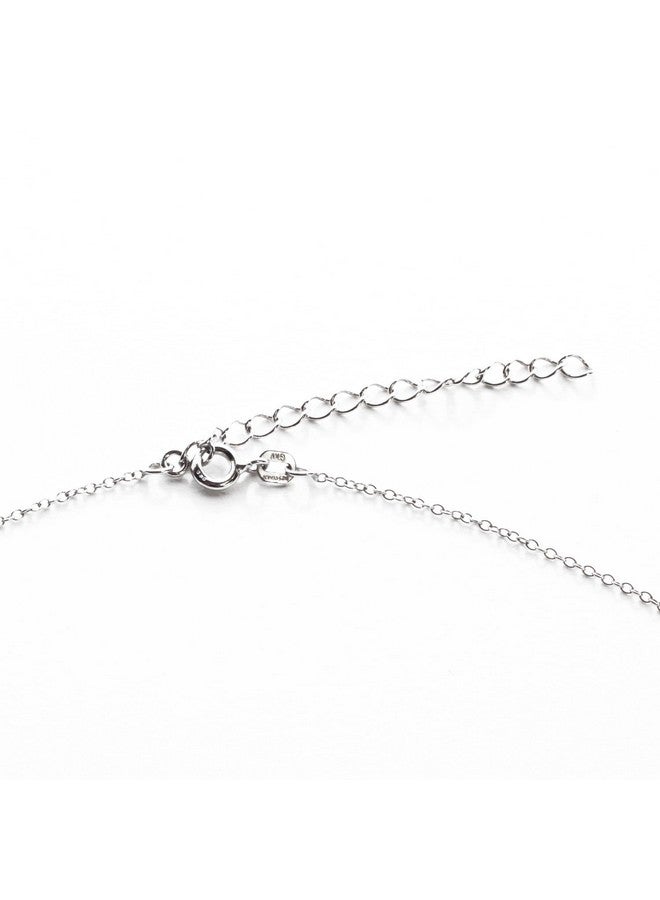 Deidreamers Sterling Silver Wishbone Necklace (Silver) - Image 3