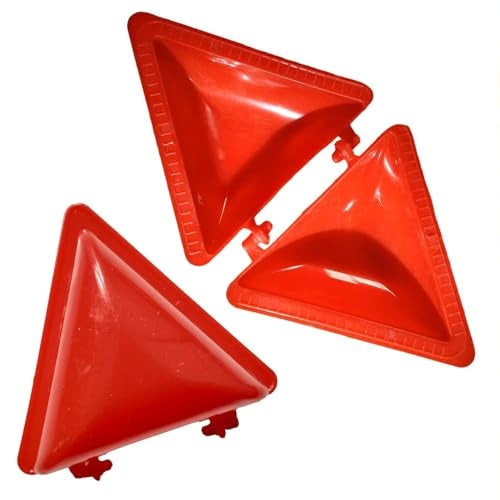 ERZA Homemade Stuffed Samosa, Making Easy Mould Sacha Kitchen Tool, Snacks Maker, Multicolor, Pack of 4 - Image 1