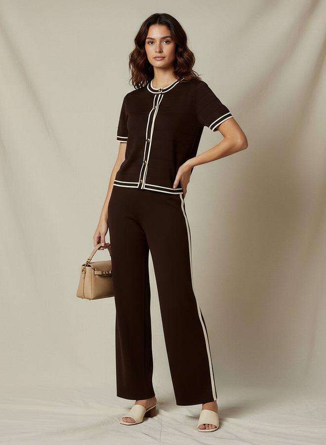 2Xtremz Regular Fit Top with Contrast Piping - Image 2