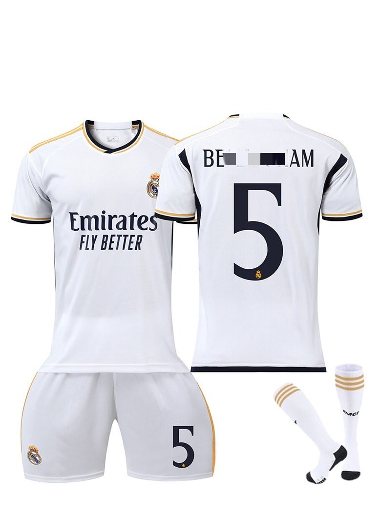 3-Piece Set Of 5 New Real Madrid Football Jerseys - Image 1