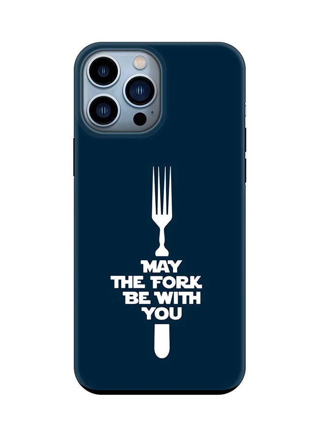 Tough Pro Series Case for Apple iPhone 14 Pro Max Dual Layer hybrid PC & TPU Customized Mobile Cover Shield with inner TPU protection Matte Finish - May the fork