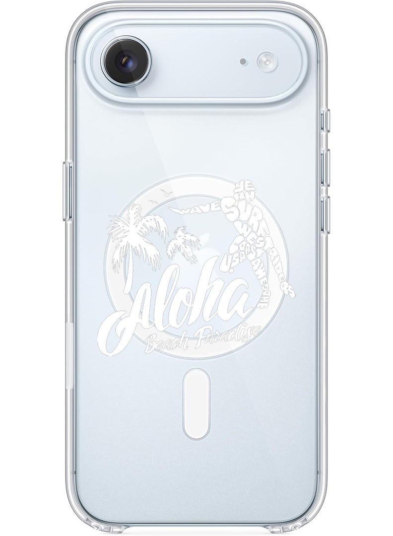 Theodor Magnetic Case for Apple iPhone 17 Air Compatible with MagSafe Wireless Charging, Shockproof Phone Bumper Cover - Aloha Beach Paradise White - Image 1