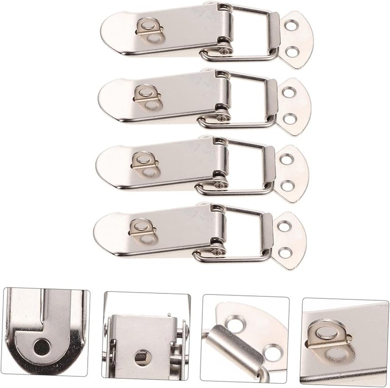 Antique Metal Box Buckle Locks 4pcs Set Strong DIY Wooden Case Latch Clasps - Image 3
