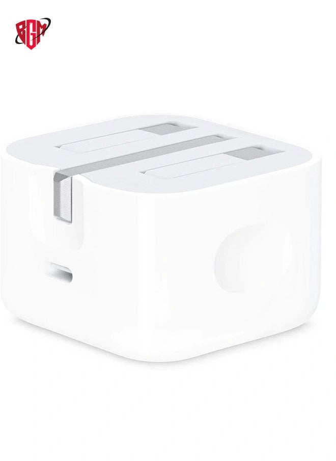 BGM - 20W USB C PD Charger Plug Power Delivery Type C Adapter Compatible With MacBook Pro/Air, iPad Pro, New iPad 9, iPad mini 6, iPhone 13 Pro/13 Pro Max/13/13 mini/12 Pro Max/11 Pro,Galaxy S20+,etc - Image 1