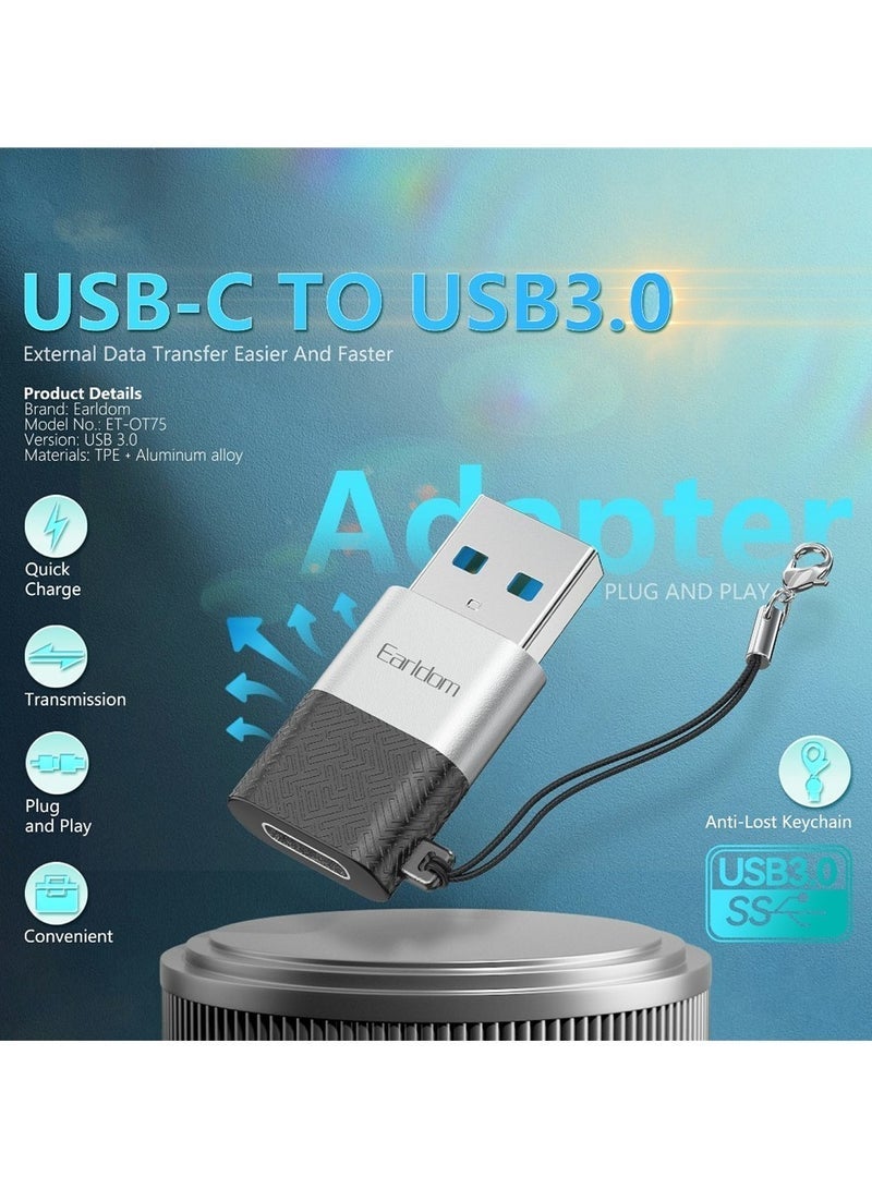Earldom “Earldom OT75 USB-C to USB 3.0 Adapter – Durable, High-Speed Data Transfer Converter for Laptops, Tablets, and Smartphones, Compatible with USB-C Devices and Peripherals” - Image 2