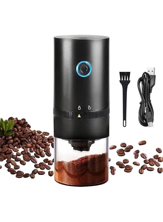 بيوينتي طاحونة القهوة الكهربائية Burr, طاحونة القهوة الكهربائية المحمولة Burr, طاحونة حبوب القهوة مع Muli طحن الإعداد, مناسبة للتخييم / قطرة / إسبريسو / صب فوق الصحافة الفرنسية, USB - Image 1