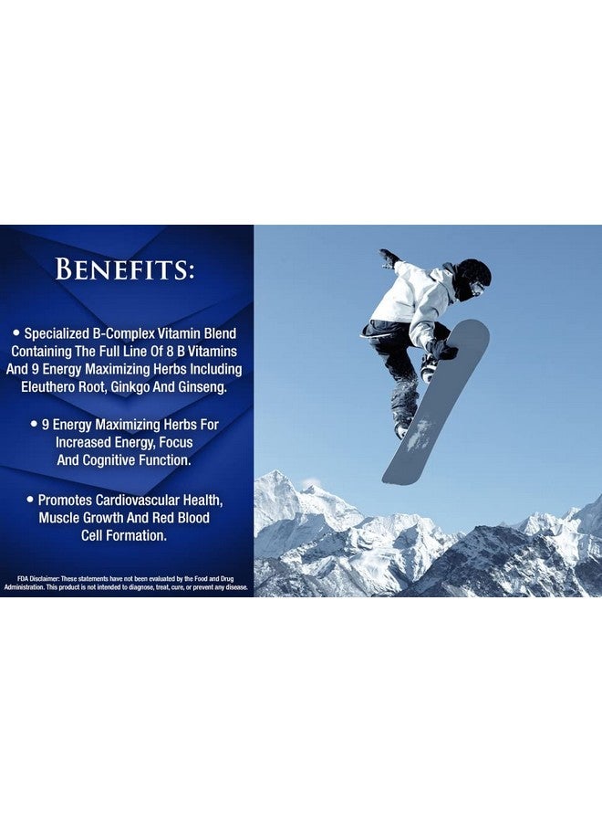 Tropical Oasis مكمل فيتامين ب المركب السائل الممتاز سريع الامتصاص مع جميع 8 فيتامينات ب بالإضافة إلى مزيج الأعشاب المنشطة مع الجينسنغ والجنكو وجذر الإليوثيرو 16 أونصة 32 حصة - Image 4