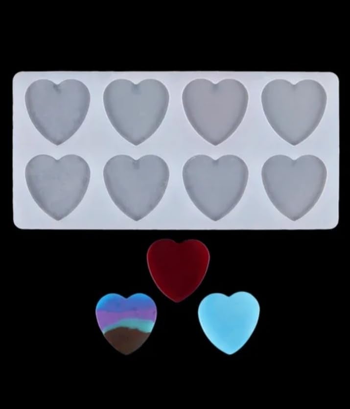 SHOAIB Heart Shape Chocolate garnishing Mold Plain Heart Shape Chocolate Mould for Cake Decoration Special Cake garnishing Sheet  - Image 3