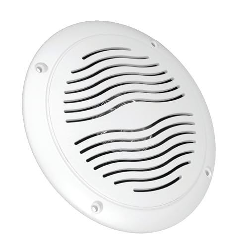 Magnadyne 5-inch Water Resistant Outdoor Speakers, Dual Cone, 25W Peak Power, Marine and RV Compatible (White) - Image 4
