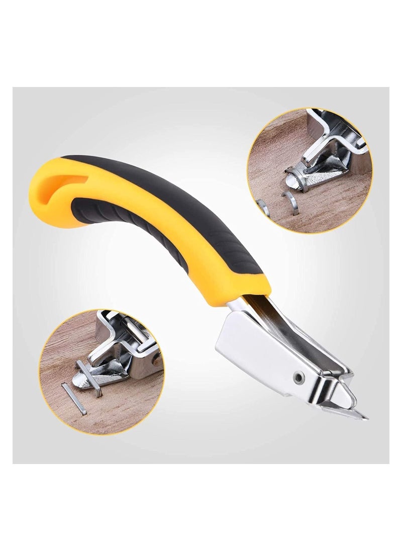 Generic - Heavy Duty 3-in-1 Yellow and Black Staple Gun with 3000 Staples and Stapler Remover - Image 1