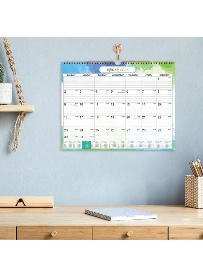 MaaIbok 2025 Wall Calendar - 2025 Calendar, 12 Months Wall Calendar 2025, Jan.2025 - Dec.2025, Monthly Calendar With Julian Date, 15 X 11.5 In, Twin-Wire Binding, Great For Hanging On The Wall, Color Design  - Image 2