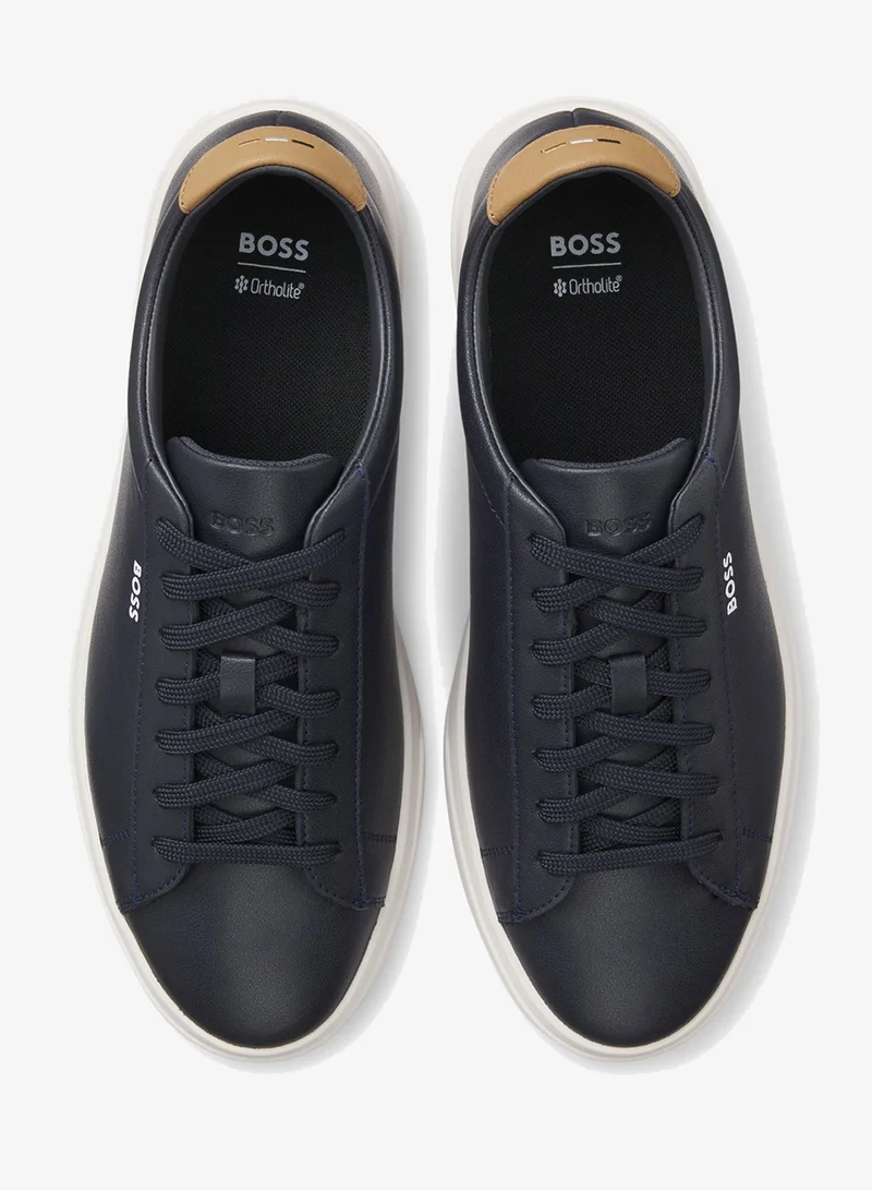 BOSS  Leather sneakers with rubber sole for Men | Best Price UAE