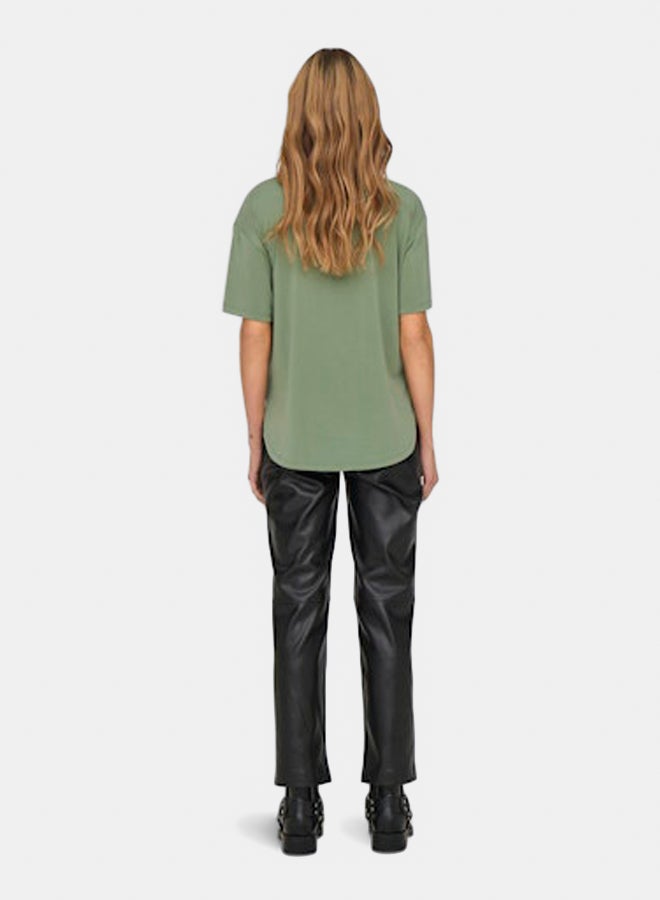 ONLY ONLY Womens Free Life Shortsleeve Botanical Top  - Image 5