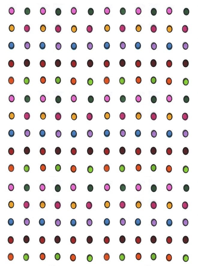 SUNAINA MULTICOLOUR Velvet Round OUTLINE SKETCH Bindi, Kumkum Bindi for Women Ladies (SOS5-5MM, Pack of 180 Bindis Multicolor) - Image 2