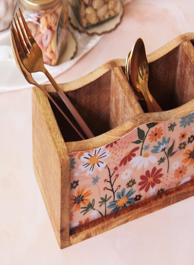Monstera Hut - Wooden Cutlery Holder| Cutlery Stand For Kitchen | Spoon Holder |Utensil Holder for Kitchen Counter | Wooden Storage Organiser (30 *10*10 cm) - Image 4