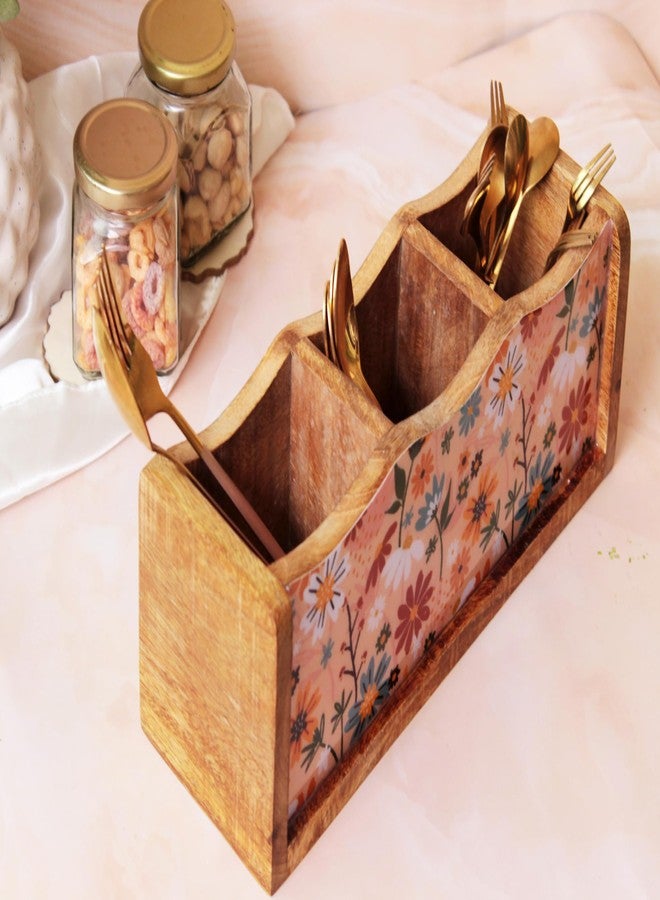 Monstera Hut - Wooden Cutlery Holder| Cutlery Stand For Kitchen | Spoon Holder |Utensil Holder for Kitchen Counter | Wooden Storage Organiser (30 *10*10 cm) - Image 5