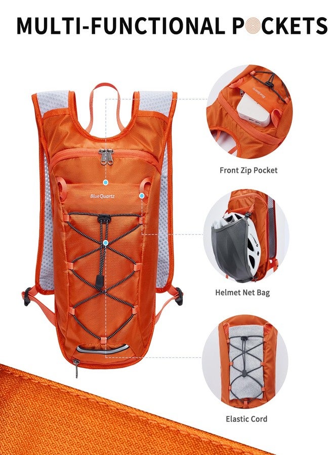 Blue Quartz Hydration Backpack with 2L Water Bladder, Hiking Water Backpack for Women Men, Lightweight Cycling Daypack with Phone Pocket & Helmet Net Bag, Hydration Pack for Biking, Running, Skiing - Image 2