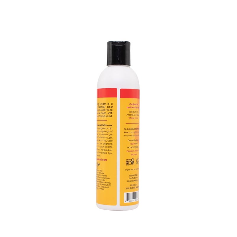 Jessicurl, Hair Cleansing Cream, Island Fantasy, 8 Fl oz. Moisturizing Shampoo for Curly Hair, Sulfate Free Shampoo for Dry Hair - Image 3