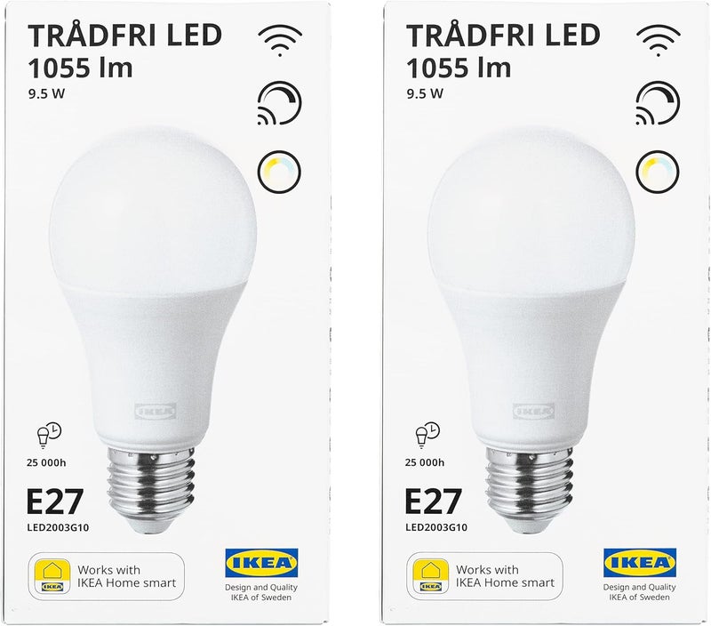 TRADFRI TRÅDFRI Smart Zigbee LED Bulbs - Set of 2 - Image 1