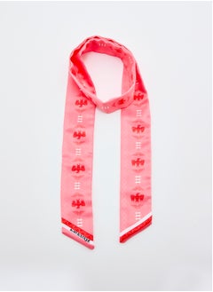 Eid Al Etihad Sadu Pattern Twilly Scarf Peach  - Image 1
