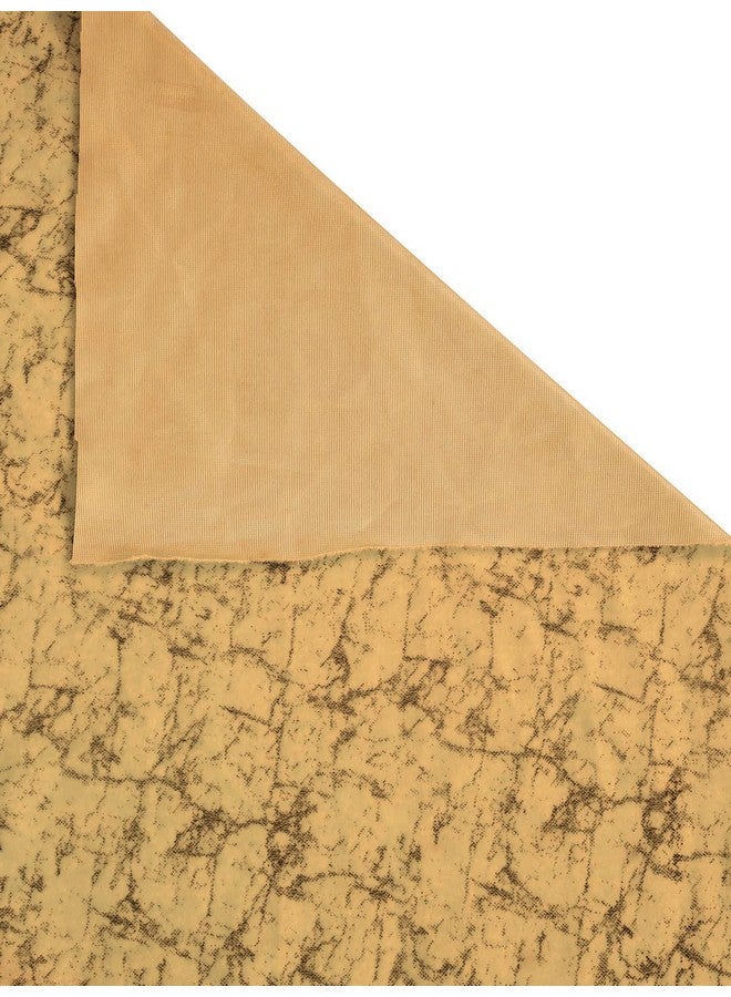 Cortina Cortina 2 Piece Solid Design Panel Eyelet Velvet Door Curtains - 7 Feet, Ligth Brown - Image 5