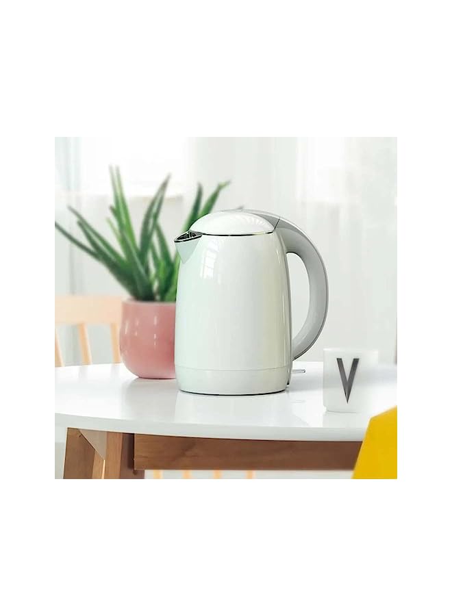 Winning Star Kettle, Stainless Steel, Cordless Kettle, 1800W Power, 1.8L, Safety Empty Shut off Electric Kettle, White Color Kettle - Image 3