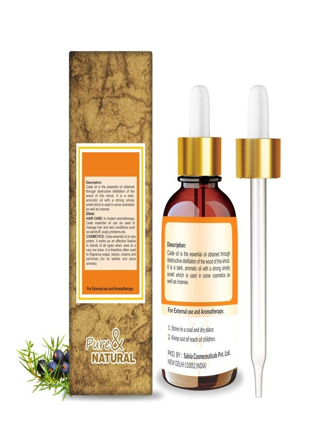 Crysalis Cade (Juniperus Oxycedrus) Oil|100% Pure & Natural Undiluted Essential Oil Organic Standard For Skin & Hair Care|Therapeutic Grade Oil, Fights Skin Irritation, Conditions Damaged-100ml - Image 2