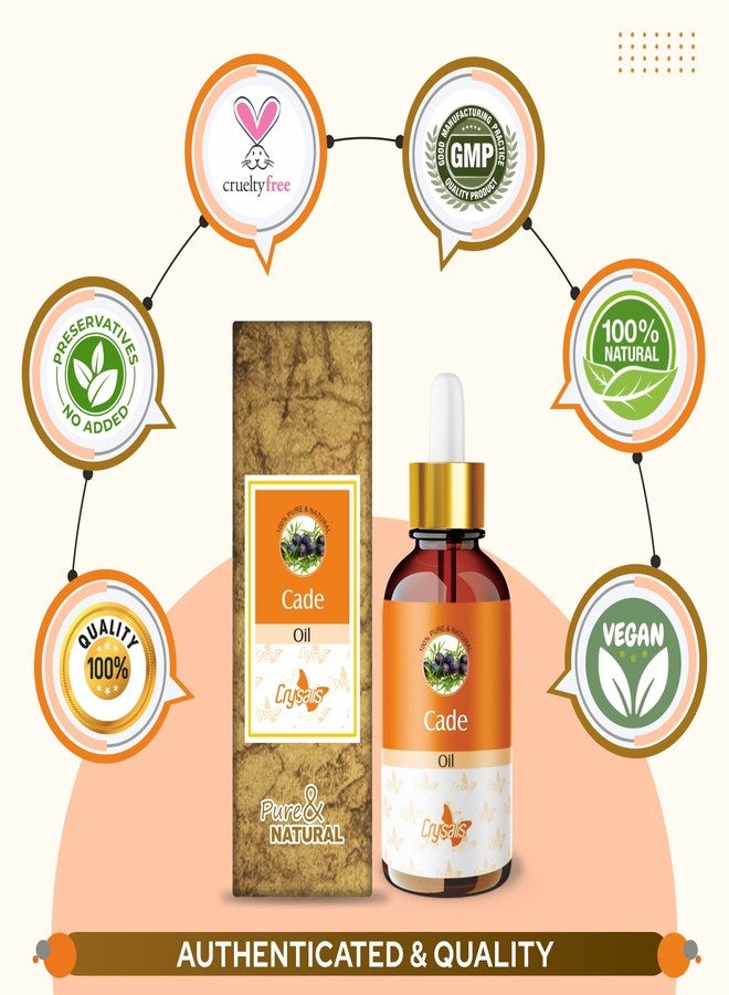 Crysalis Cade (Juniperus Oxycedrus) Oil|100% Pure & Natural Undiluted Essential Oil Organic Standard For Skin & Hair Care|Therapeutic Grade Oil, Fights Skin Irritation, Conditions Damaged-100ml - Image 4