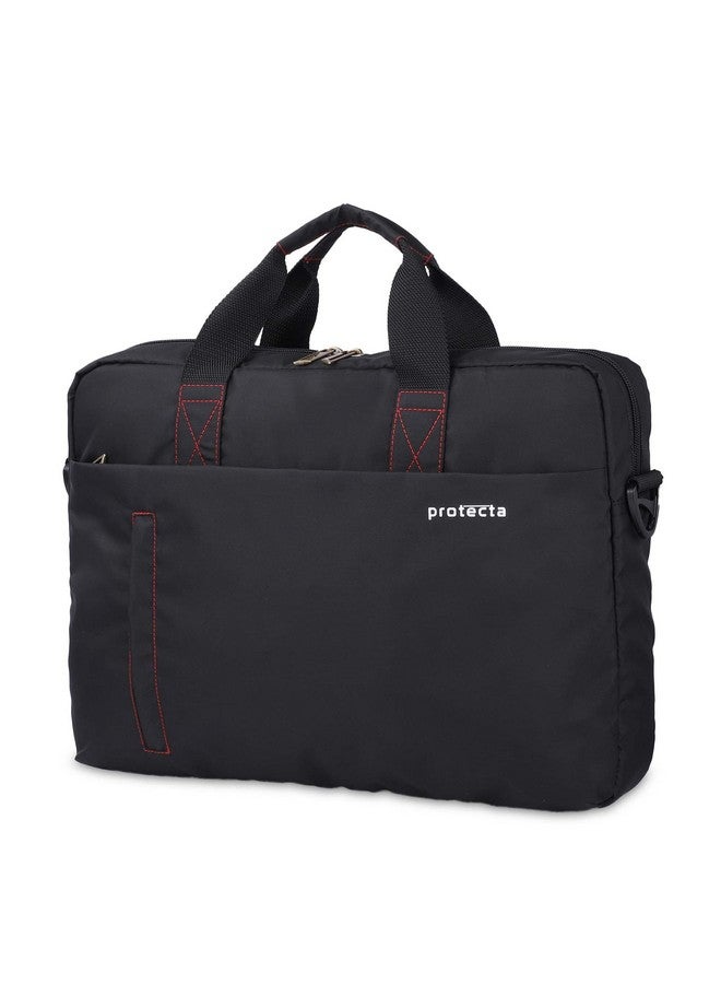 Protecta Momentum Office Shoulder Bag Briefcase for Screen Sizes 13" & 14" - Black & Red - Image 2