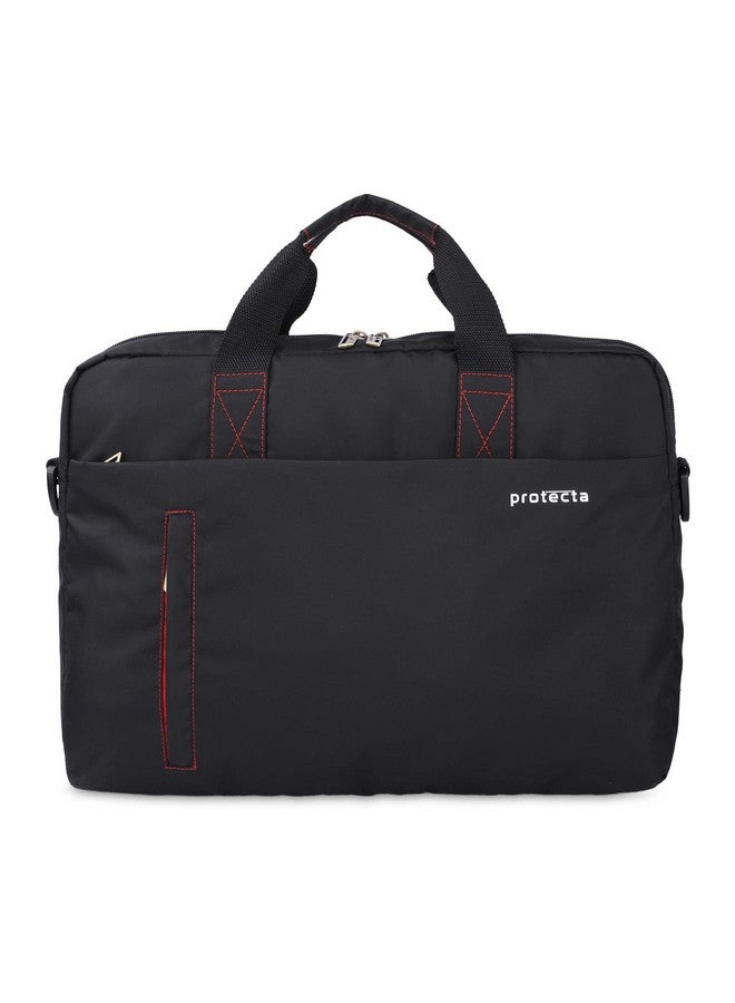 Protecta Momentum Office Shoulder Bag Briefcase for Screen Sizes 13" & 14" - Black & Red - Image 1