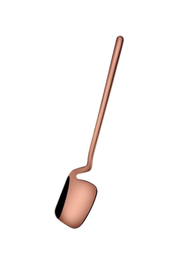 TD HOME 6-Piece Mirror Polishing Stainless Steel Dessert Spoon Set Rose Gold 14.1centimeter  - Image 2