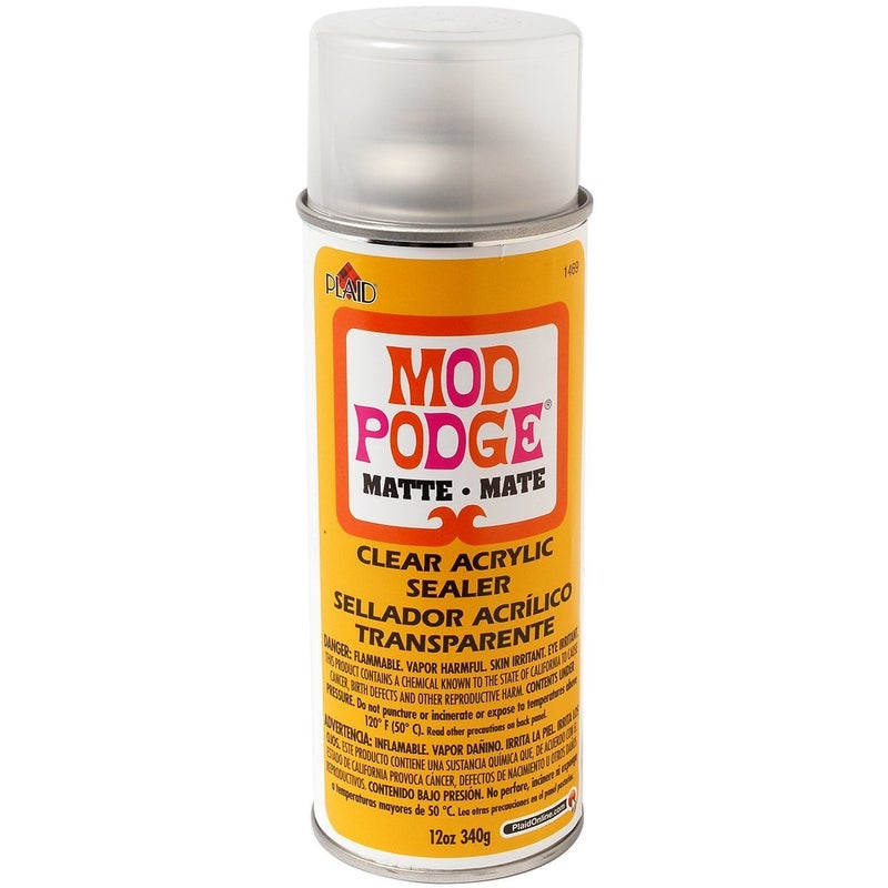 Mod Podge Clear Acrylic Sealer (12-Ounce), 1469 Matte 2 Pack