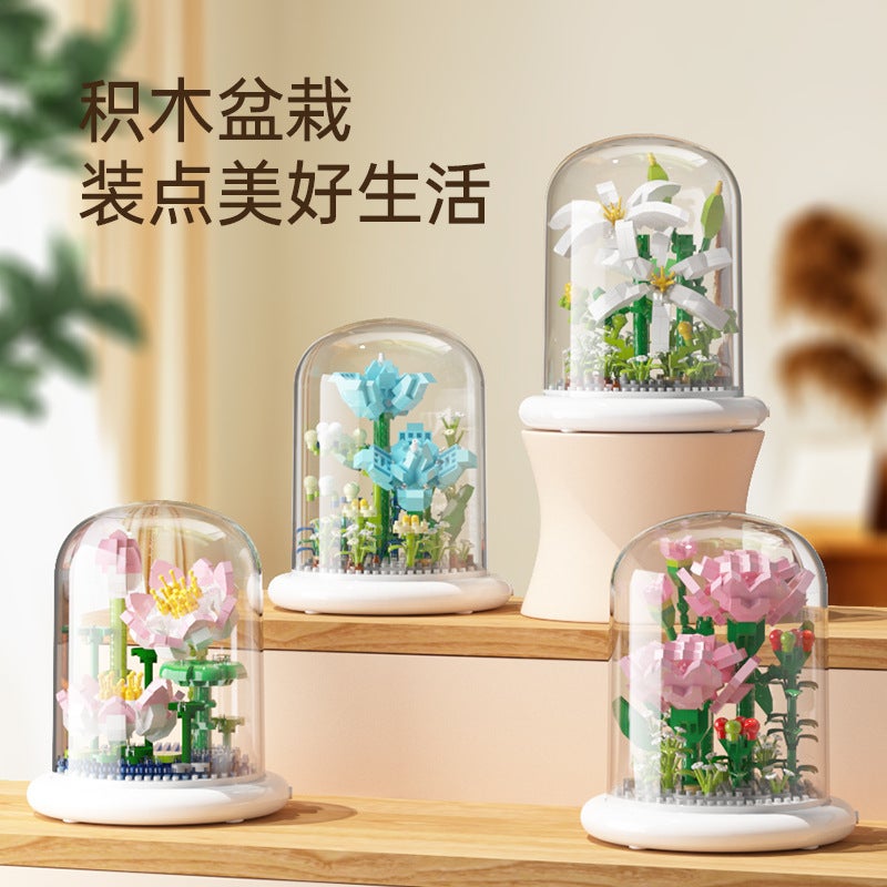 Jihui Jihui Yigao M1096 Building Blocks Flower Series Boys And Girls Educational Assembled Children'S Toys Lover Gift - Image 5