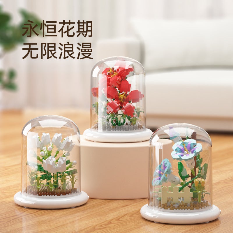 Jihui Jihui Yigao M1096 Building Blocks Flower Series Boys And Girls Educational Assembled Children'S Toys Lover Gift - Image 4